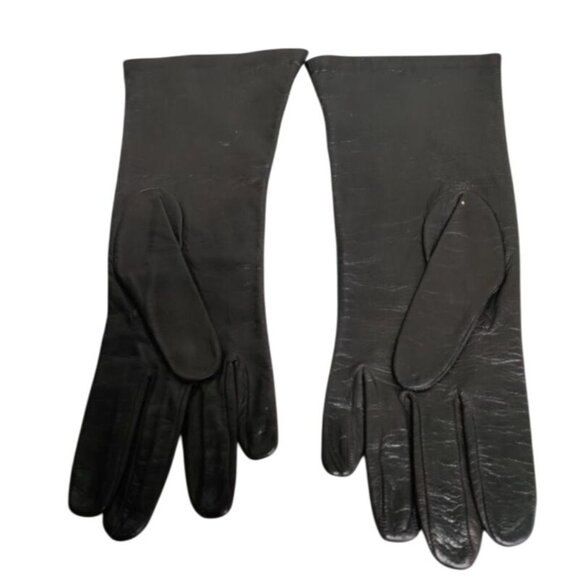 Neiman Marcus Accessories - Neiman Marcus Brown Leather Gloves Silk Lined Luxury Vintage Equestrian Womens 7